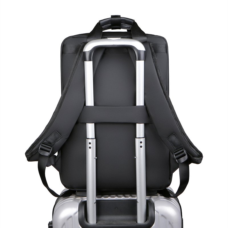 Factory 15.6 Inch Custom Logo Waterproof Oxford Pu Material Business Men Day Pack Bag Travel Laptop Backpack