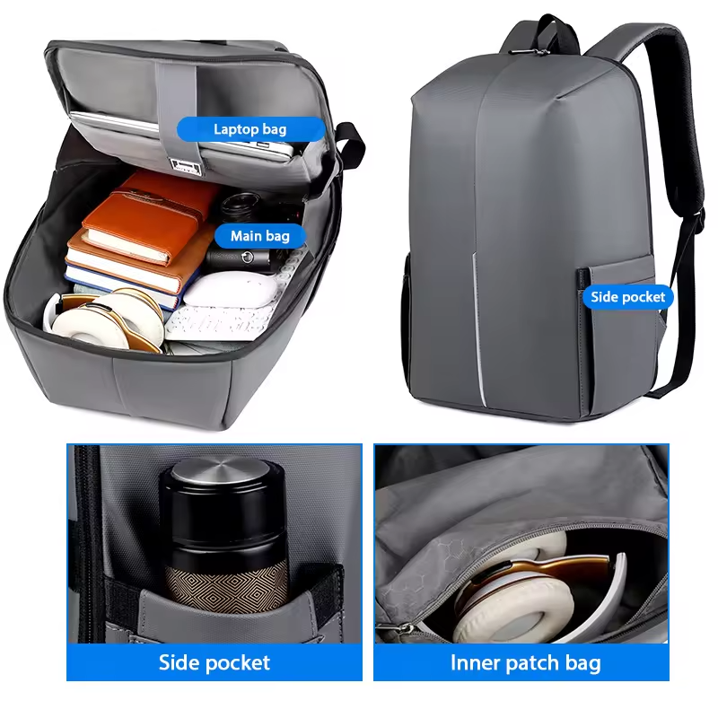 Factory Wholesale 14-15.6 Inches Daily school Rucksack Back Pack women men Business Waterproof PU Laptop Backpack