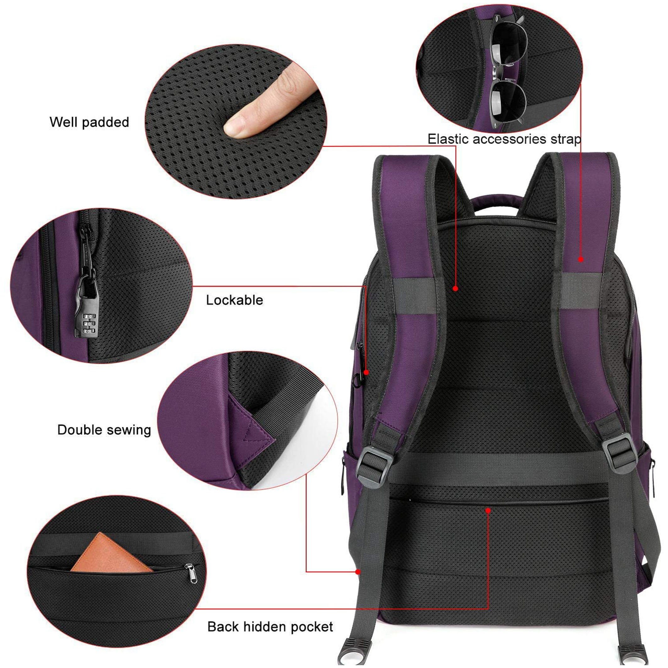 Wholesale Logo Custom Durable Business Travel Waterproof Gray Oxford School Bag 15.6 Inch Teenager Laptop Backpack with USB