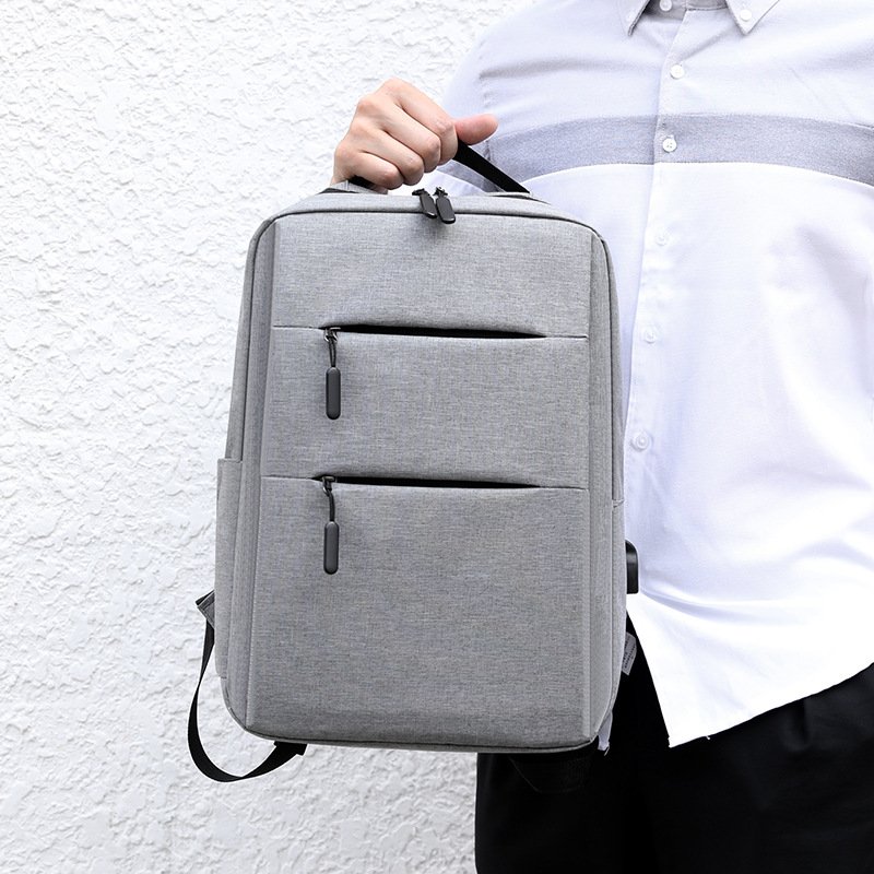 Custom Deep Storage Laptop Backpack with USB Charging Port, Water Resistant College School Computer Bookbag