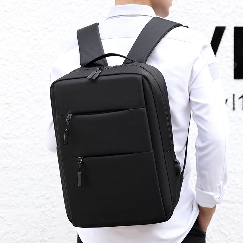 Custom Deep Storage Laptop Backpack with USB Charging Port, Water Resistant College School Computer Bookbag