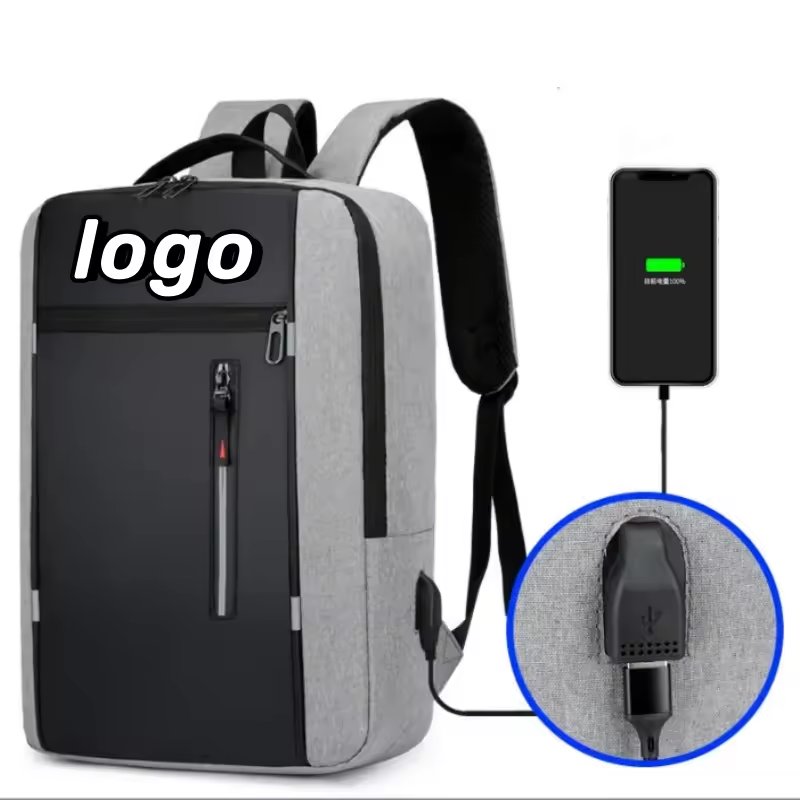 Factory Wholesale Waterproof Backpack Custom Laptop Backpack with USB Computer Backpack for Business Man and Woman