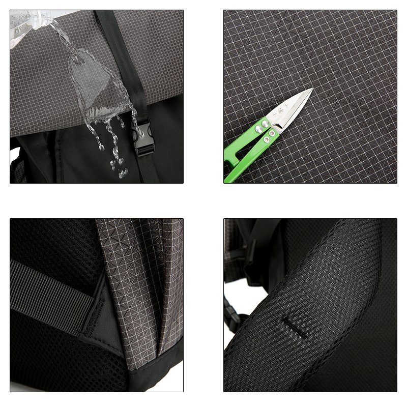 New Fashion Roll Top Male College Student Computer Bag Waterproof Large capacity Travel Outdoor Mountain Laptop Backpack