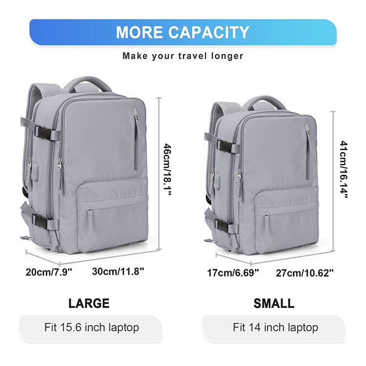 Women Men Travel Backpacks 14/15.6/17 Inch Business Computer Bag with USB Port College School Bags Laptop Backpacks