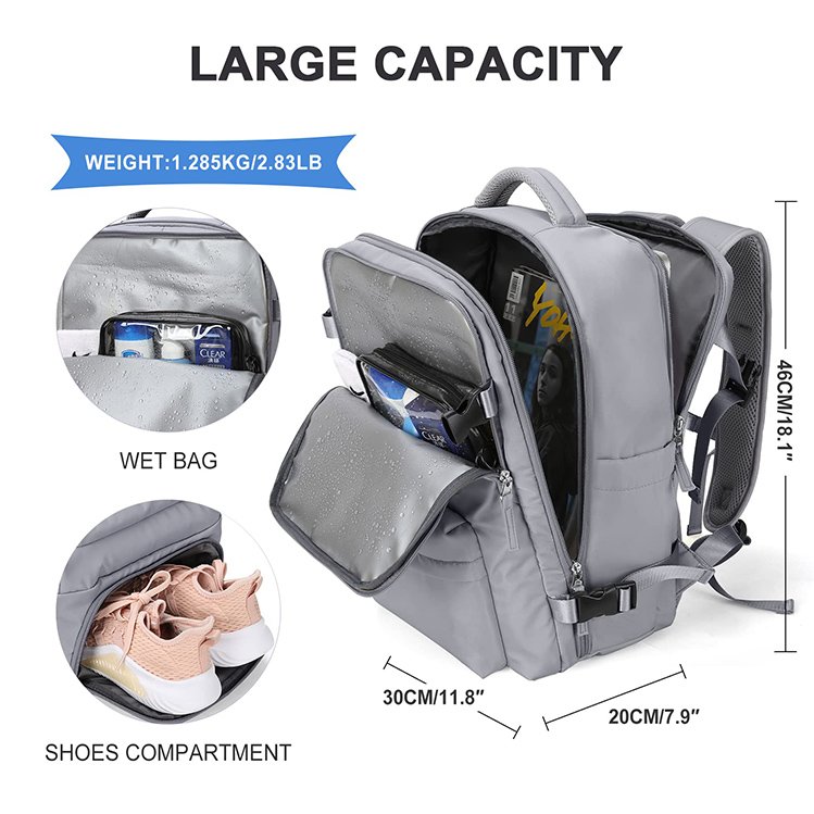 Women Men Travel Backpacks 14/15.6/17 Inch Business Computer Bag with USB Port College School Bags Laptop Backpacks
