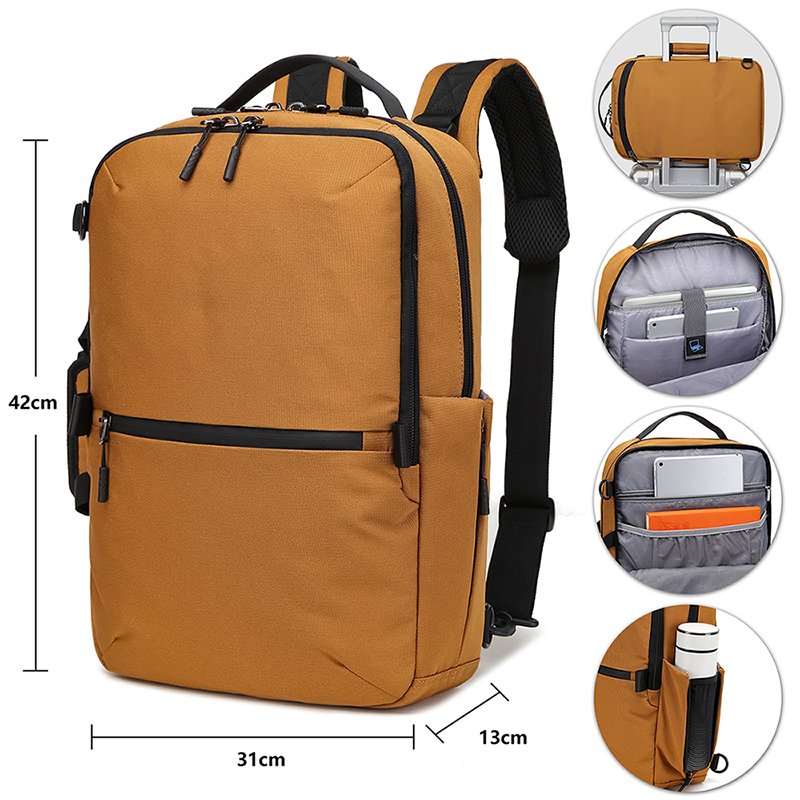 OEM Custom Logo Business Travel Waterproof Oxford School Bag Multifunctional Casual Men Laptop Backpack