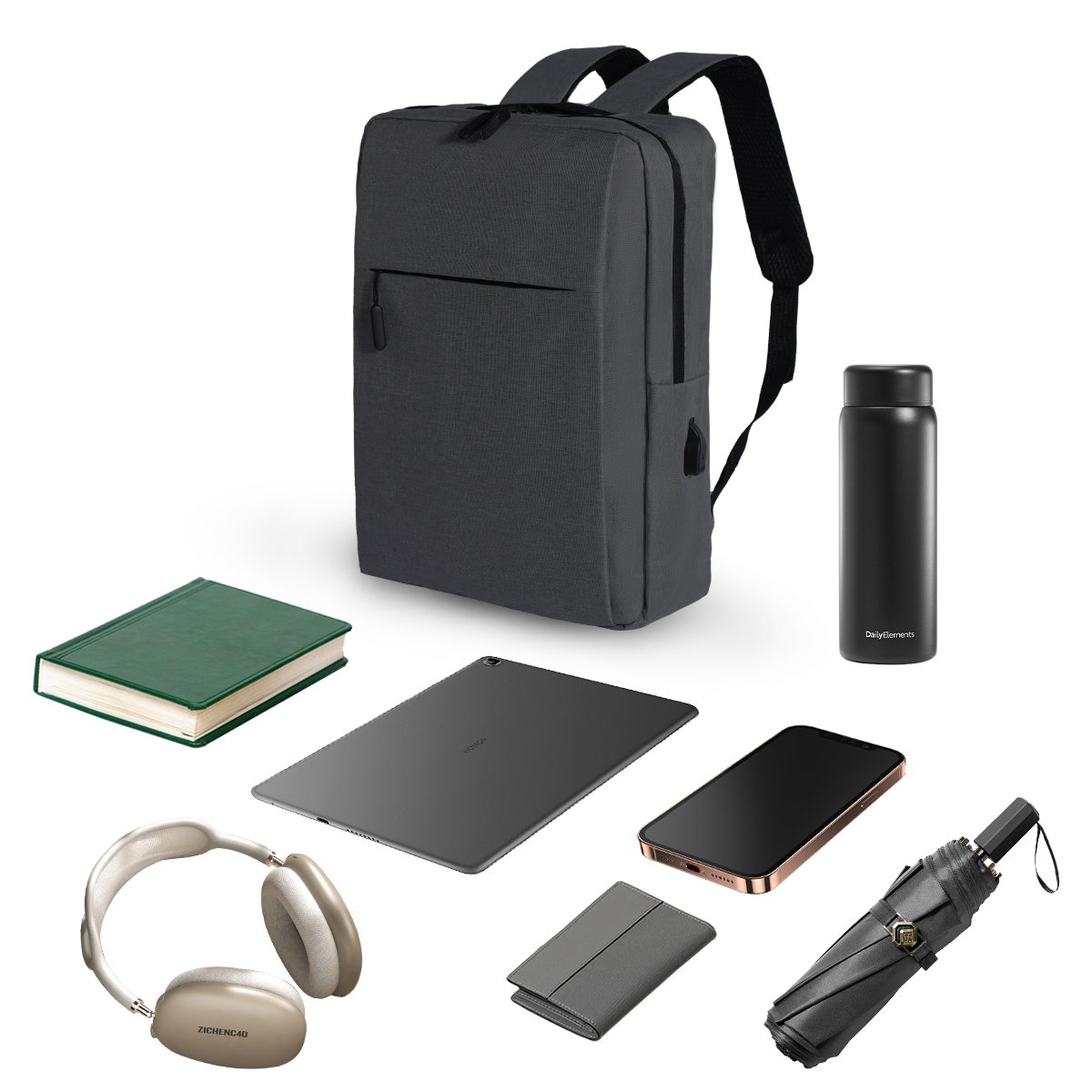 OEM Custom Logo High Quality USB Charging Port Smart Casual Sports School Travel Backpack bag Wholesale computer bag Laptop Bag