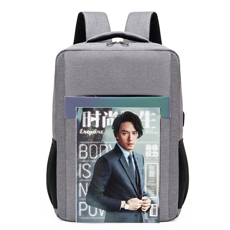 2023 Man office Business laptop Backpack Large Capacity boys Student Bag Simple Adult Backpack with USB charge