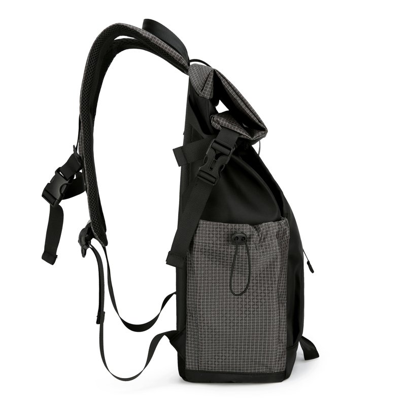 Custom RollTop Laptop backpack waterproof Oxford men's school college casual sports travel foldable backpacks