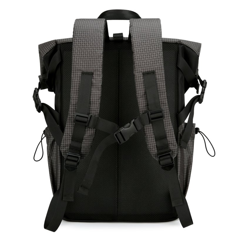 Custom RollTop Laptop backpack waterproof Oxford men's school college casual sports travel foldable backpacks