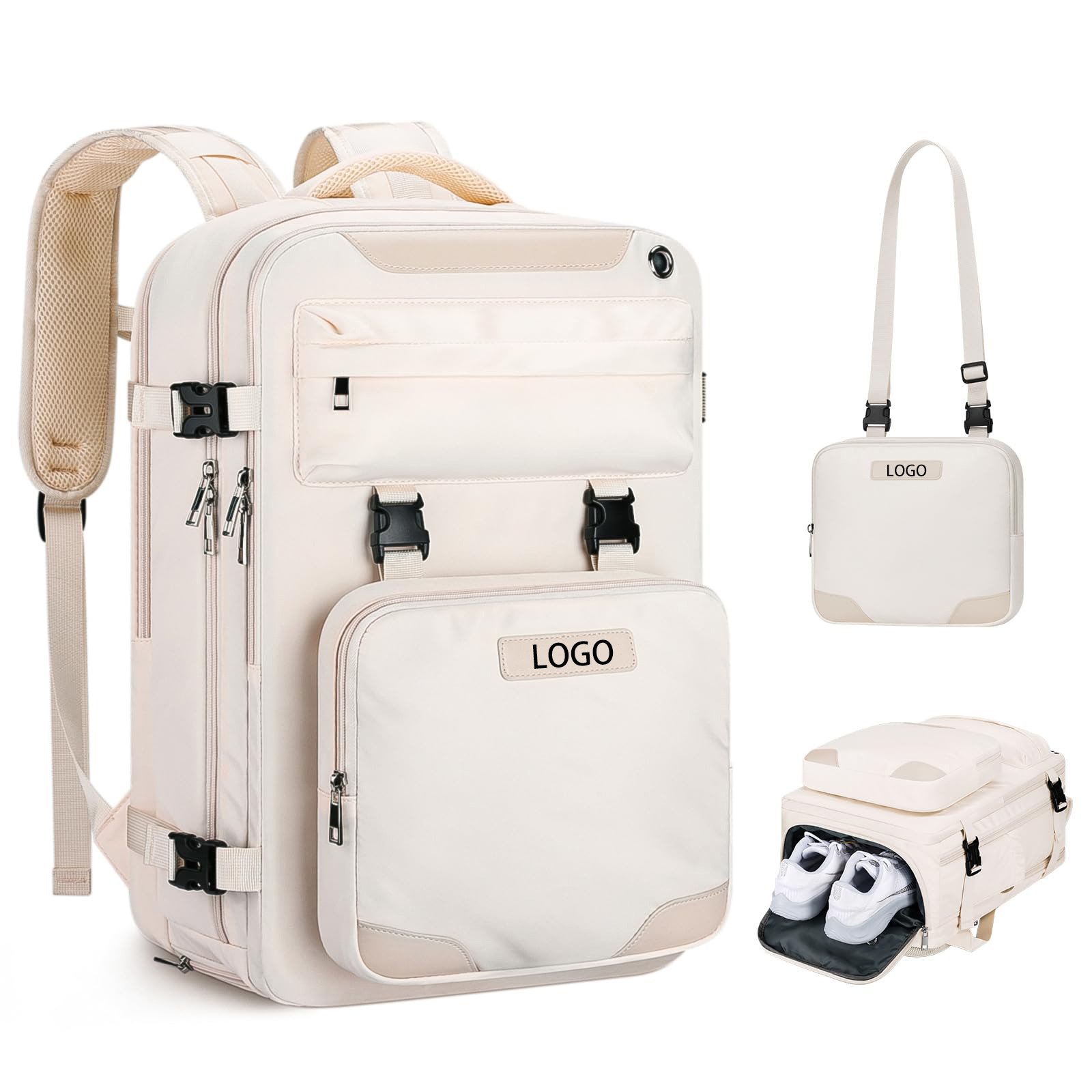 Custom Business Trips Durable Multiple Compartments Daily Use School Rucksack For Women Laptop Travel Backpack