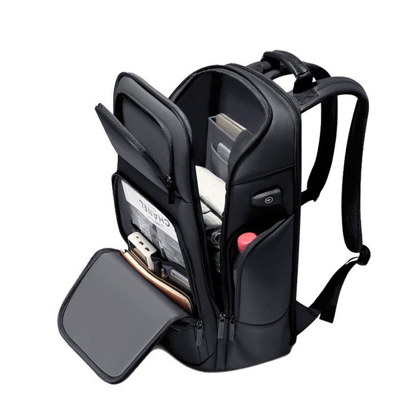 Fashion Men's Business Extended Backpack Travel USB Charging Anti Theft Smart Waterproof 17.3 inch Custom Laptop Bag