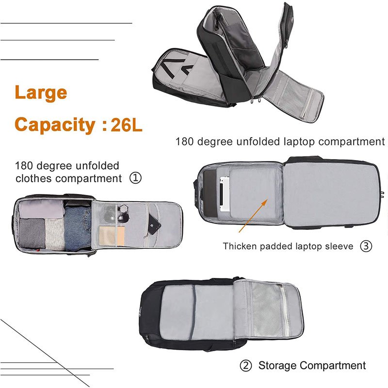 Travel Laptop Backpack for Men Business Laptop Backpacks with USB Charging Port Water Resistant College School Computer Bag pack