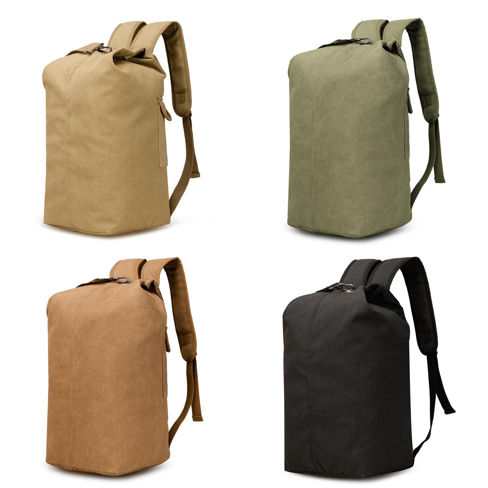 New Simple Canvas School Youth Backpack Men Laptop Bag Women Casual Business Canvas Backpack