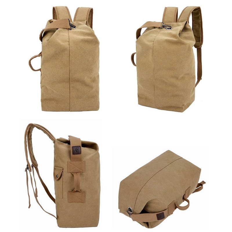 New Simple Canvas School Youth Backpack Men Laptop Bag Women Casual Business Canvas Backpack
