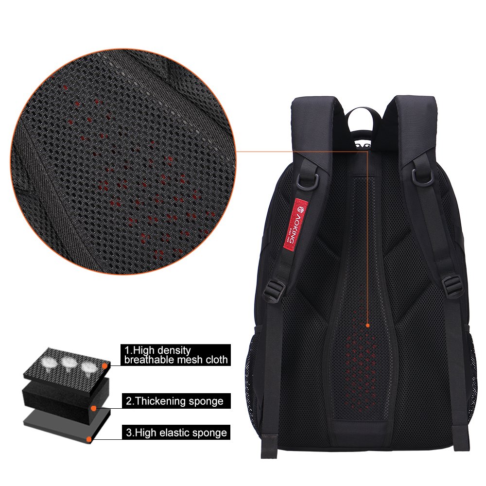 2023 Aoking backpack New Patent Design Massage School Bags Student Air Cushion Men's Laptop Men Large Capacity Comfort Backpacks