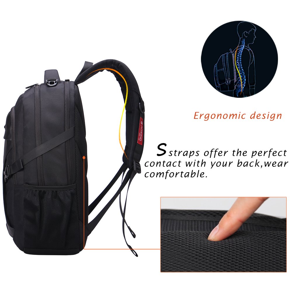 2023 Aoking backpack New Patent Design Massage School Bags Student Air Cushion Men's Laptop Men Large Capacity Comfort Backpacks