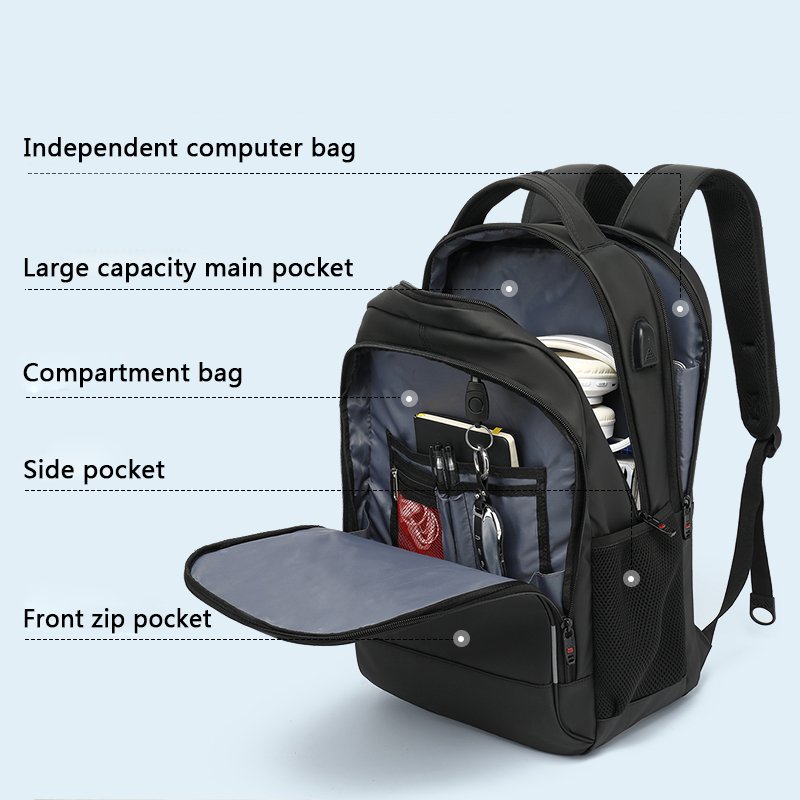 Custom Logo OEM Backpack Wholesale Anti-theft Backpack With USB Smart Laptop Waterproof Backpack Schools Bags For Girls And Boys