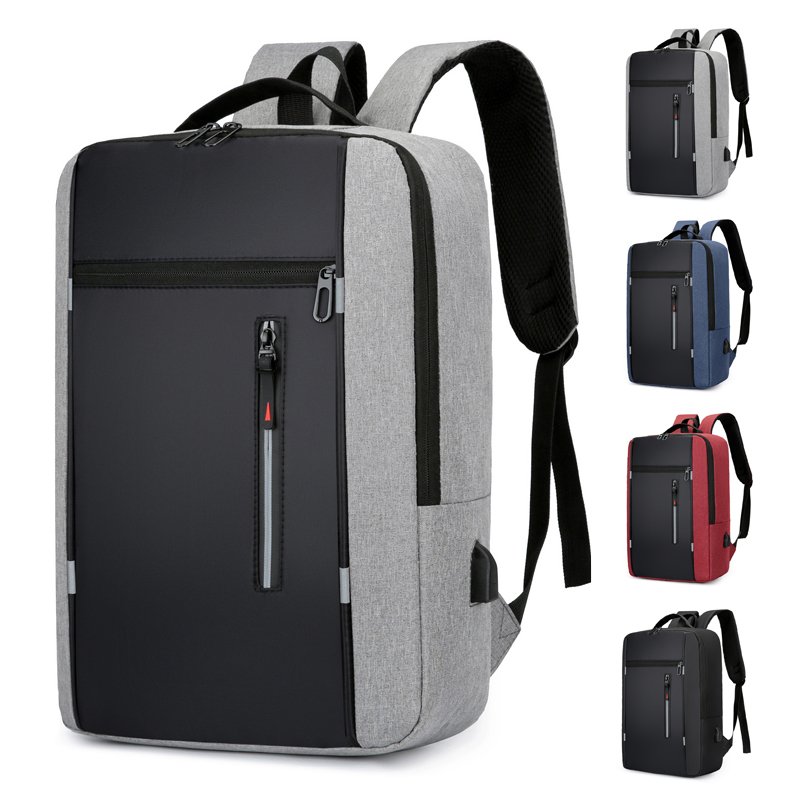 Custom new Large business reflective mochilas men's 15.6 inch college bag nylon travel laptop backpacks with usb