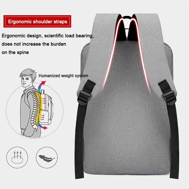 Custom new Large business reflective mochilas men's 15.6 inch college bag nylon travel laptop backpacks with usb