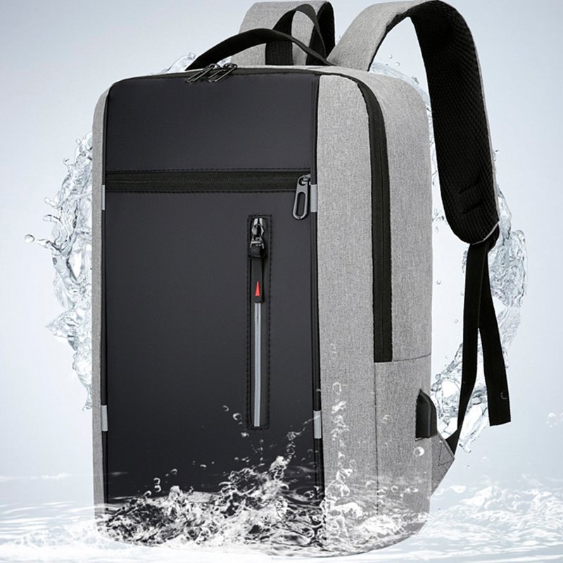 Custom new Large business reflective mochilas men's 15.6 inch college bag nylon travel laptop backpacks with usb