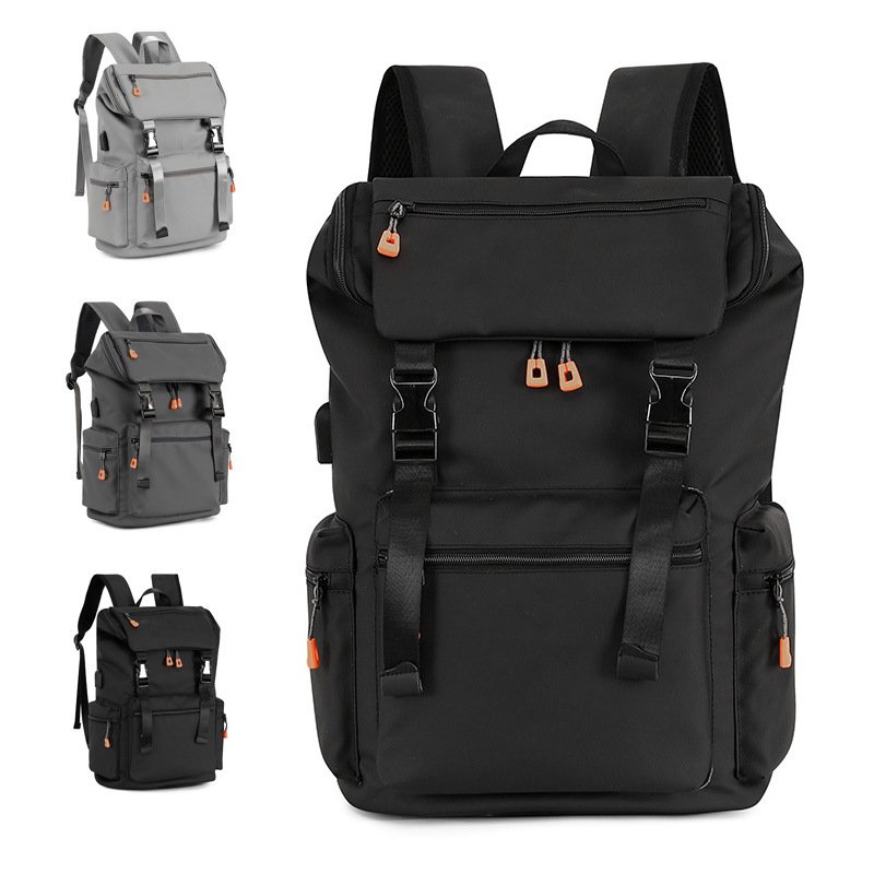 Backpack men's business casual large capacity travel bag computer backpack junior high school student schoolbag backpack men