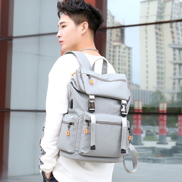 Backpack men's business casual large capacity travel bag computer backpack junior high school student schoolbag backpack men