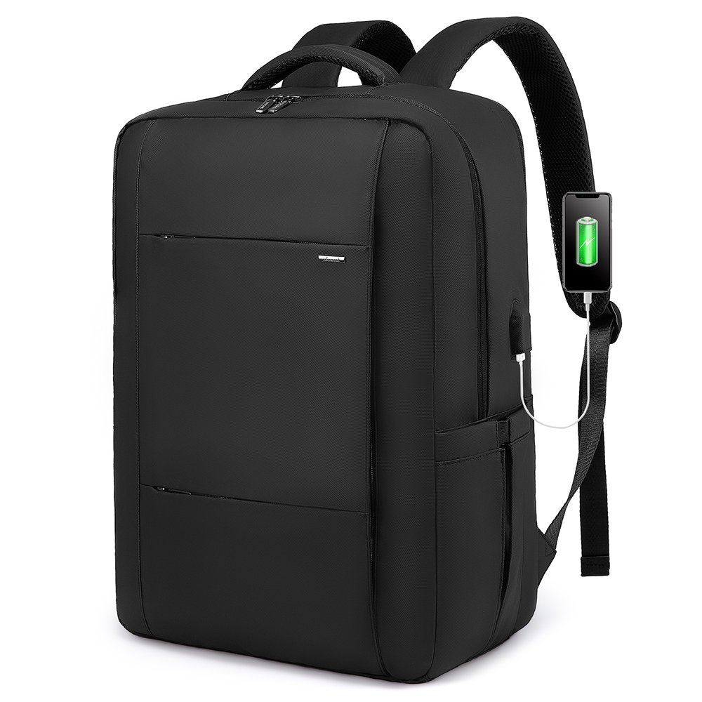 LOVEVOOK casual large capacity usb backpack with zipper waterproof travel 15.6 17in laptop backpack for men women school bags