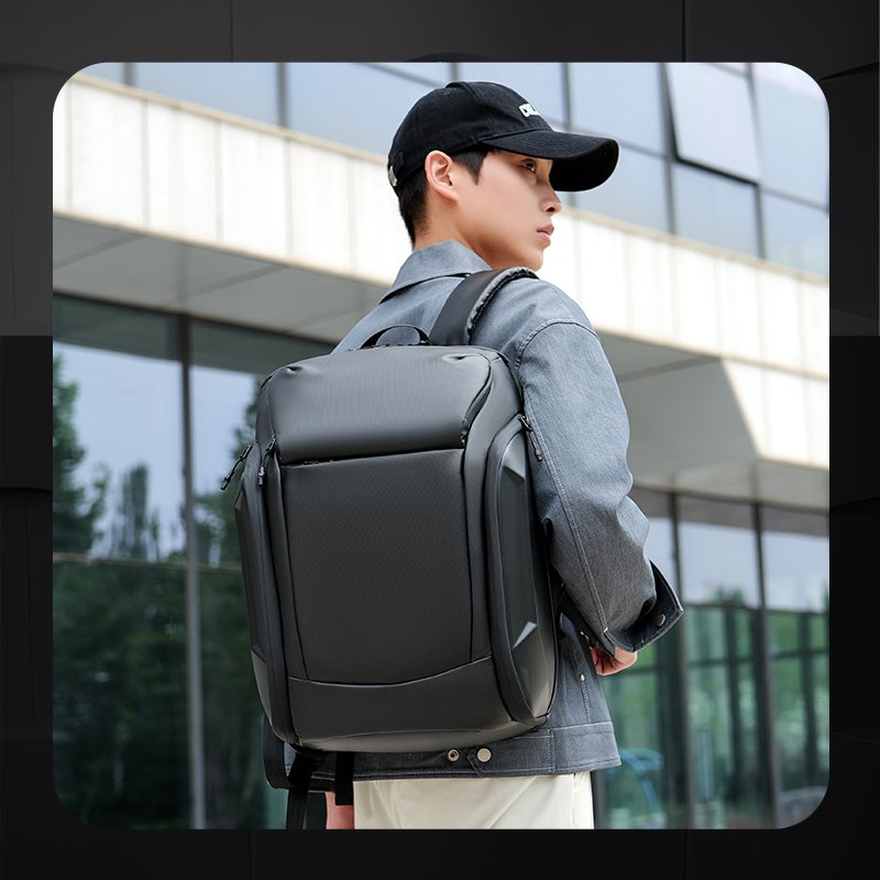 New custom logo large capacity anti theft laptop bag waterproof bag with USB interface business travel Laptop Backpack