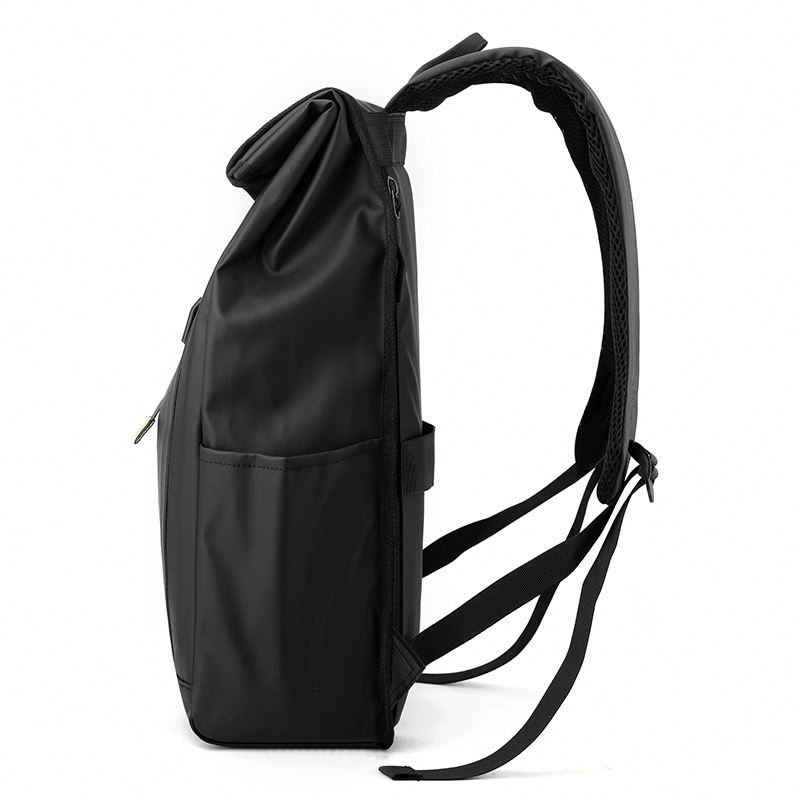 Custom logo men's roll top computer bags backpack casual sports travel Waterproof school rolling student Laptop Backpack