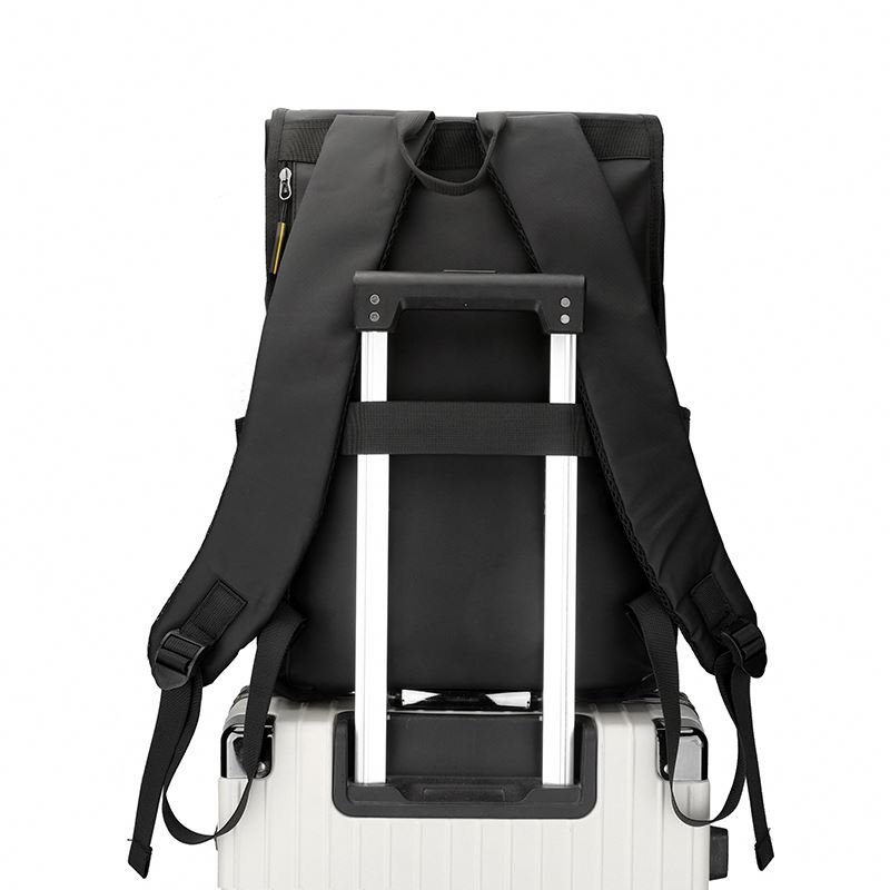 Custom logo men's roll top computer bags backpack casual sports travel Waterproof school rolling student Laptop Backpack