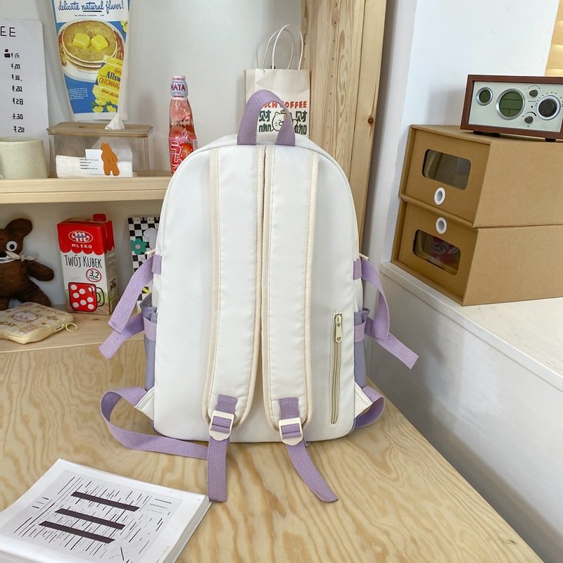 KBW310 New Junior High School Students High Capacity Lightweight Backpack High Quality Simple and Versatile Shoulder Bag