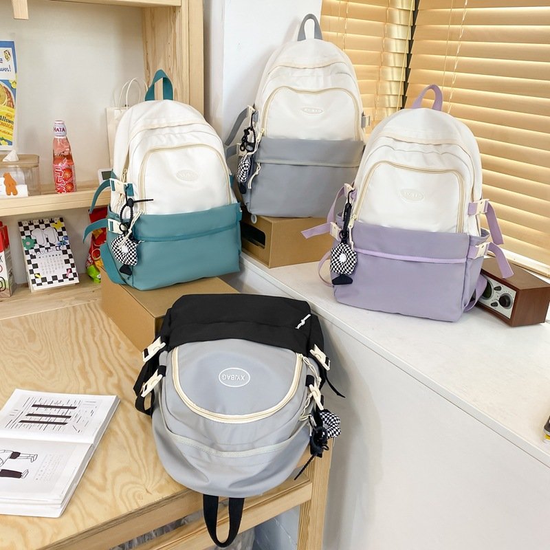 KBW310 New Junior High School Students High Capacity Lightweight Backpack High Quality Simple and Versatile Shoulder Bag