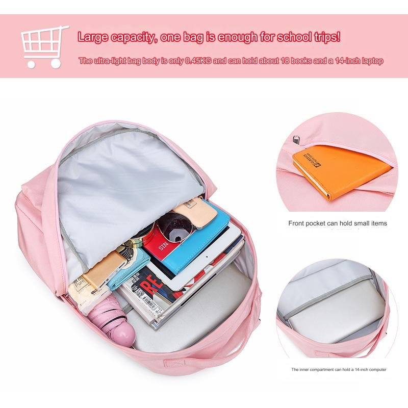 Hot Selling Teens Black Backpack School Bags Girls Cute Backpack For Kids School Bags For Girls School Backpacks Custom Bags