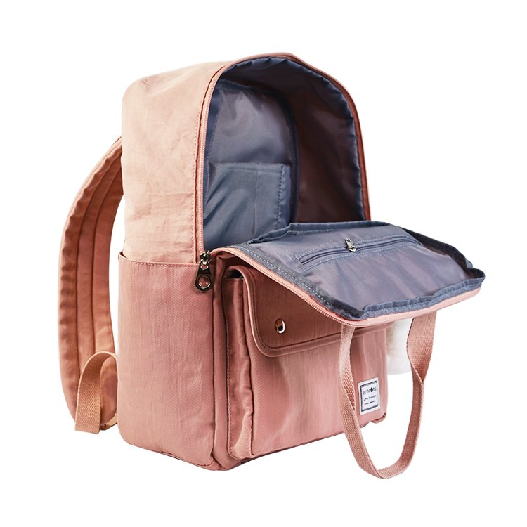 New Trendy 420D Nylon Pink Laptop Backpack for Women Made in Vietnam Factory