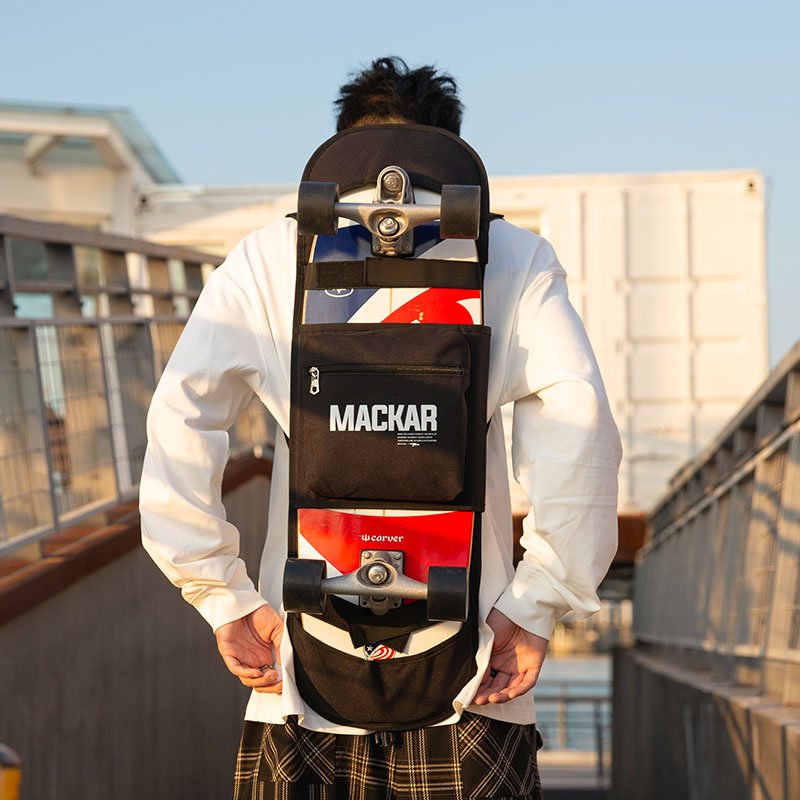 Wholesale customized logo polyester durable multi-functional sports portable foldable skateboard bag