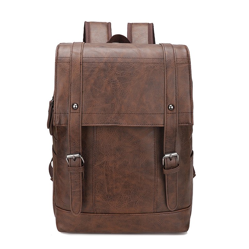 Twinkle Factory new men's large-capacity PU business slim laptop backpack