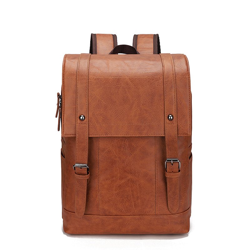 Twinkle Factory new men's large-capacity PU business slim laptop backpack