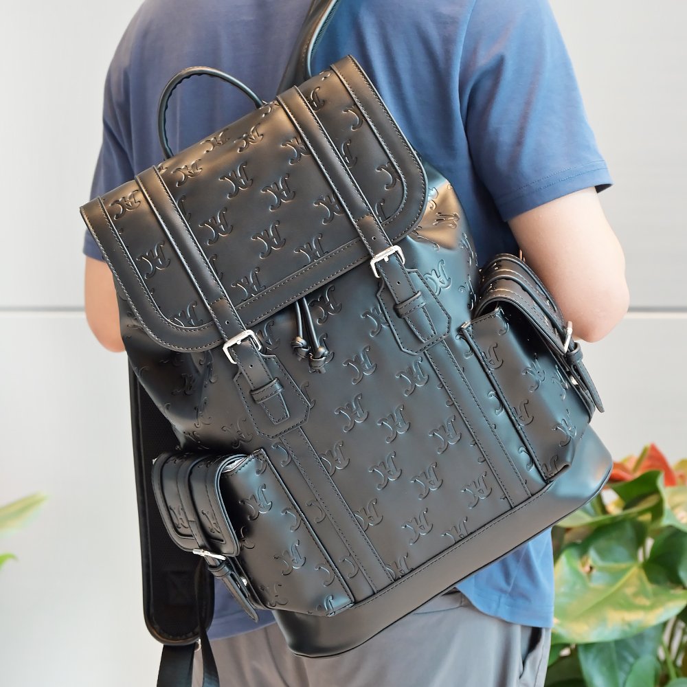 Waterproof College School Backpack Custom Men vegan pu Leather Backpack Bags Fashion Back Pack