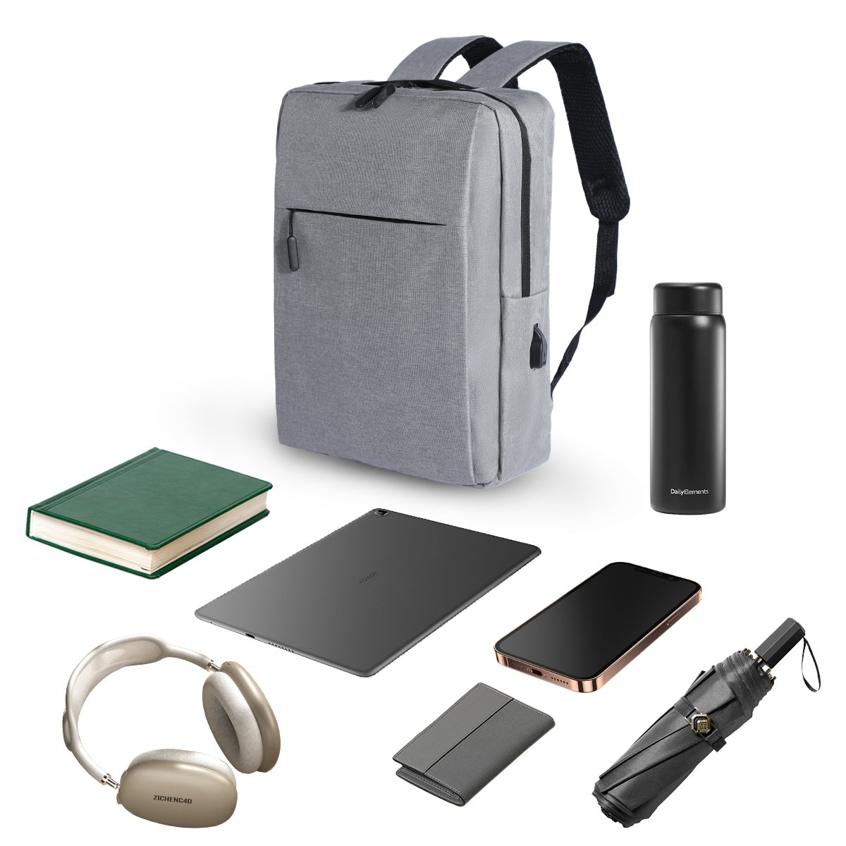 Wholesale OEM Custom Logo High Quality USB Charging Port Smart Casual Sports School Travel Laptop Backpack Bag