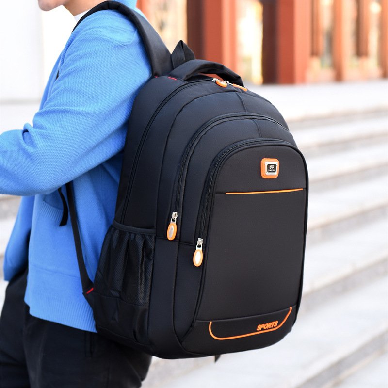 Leisure backpack new recycled high-capacity Oxford cloth business bag short distance outdoor travel computer student backpack