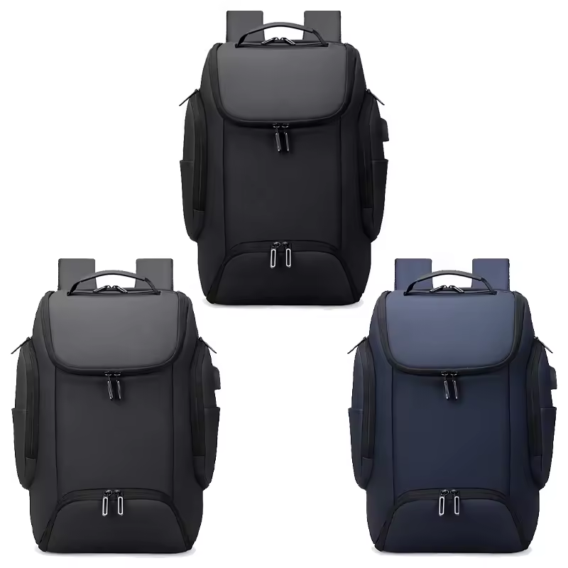 2024 New Design Factory Business Polyester Usb Charging Custom Men Travel Waterproof School Laptop Backpacks Bag