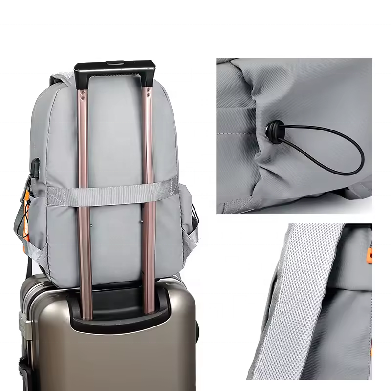 Wholesale Fashion Custom Logo Waterproof Computer Bag Laptop Backpack Business Travel Hiking Backpack with USB Charging Port