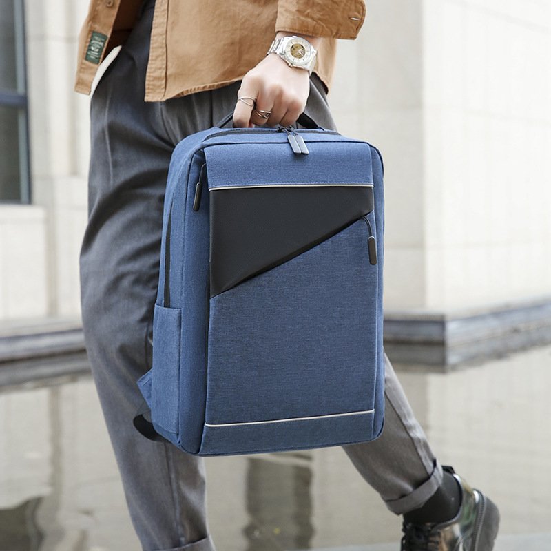 10pcs Custom Logo Big Capacity Backpack Bag Multifunction Business Laptop Backpack Smart Travel Backpack With USB Charging Port