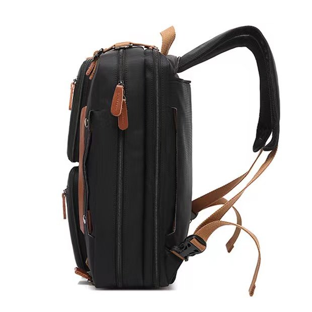 Hot selling multi pockets business travel waterproof nylon large capacity OEM portable shoulder tote laptop men bag backpack
