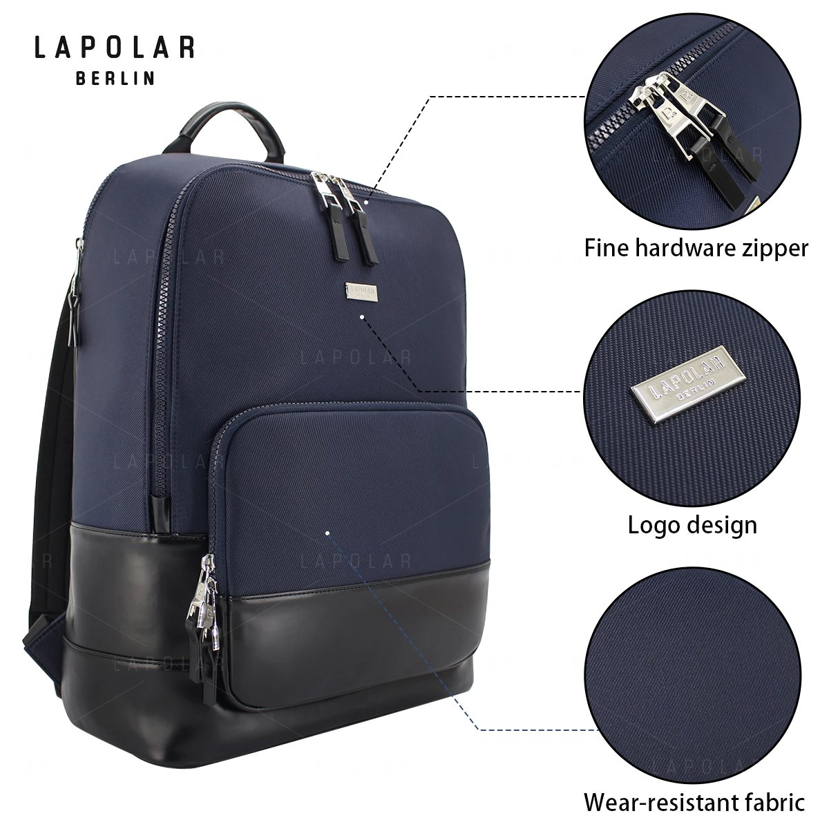 LAPOLAR New laptop backpack waterproof bagpack High Quality Business Computer Backpack Large Capacity Travel Backpack