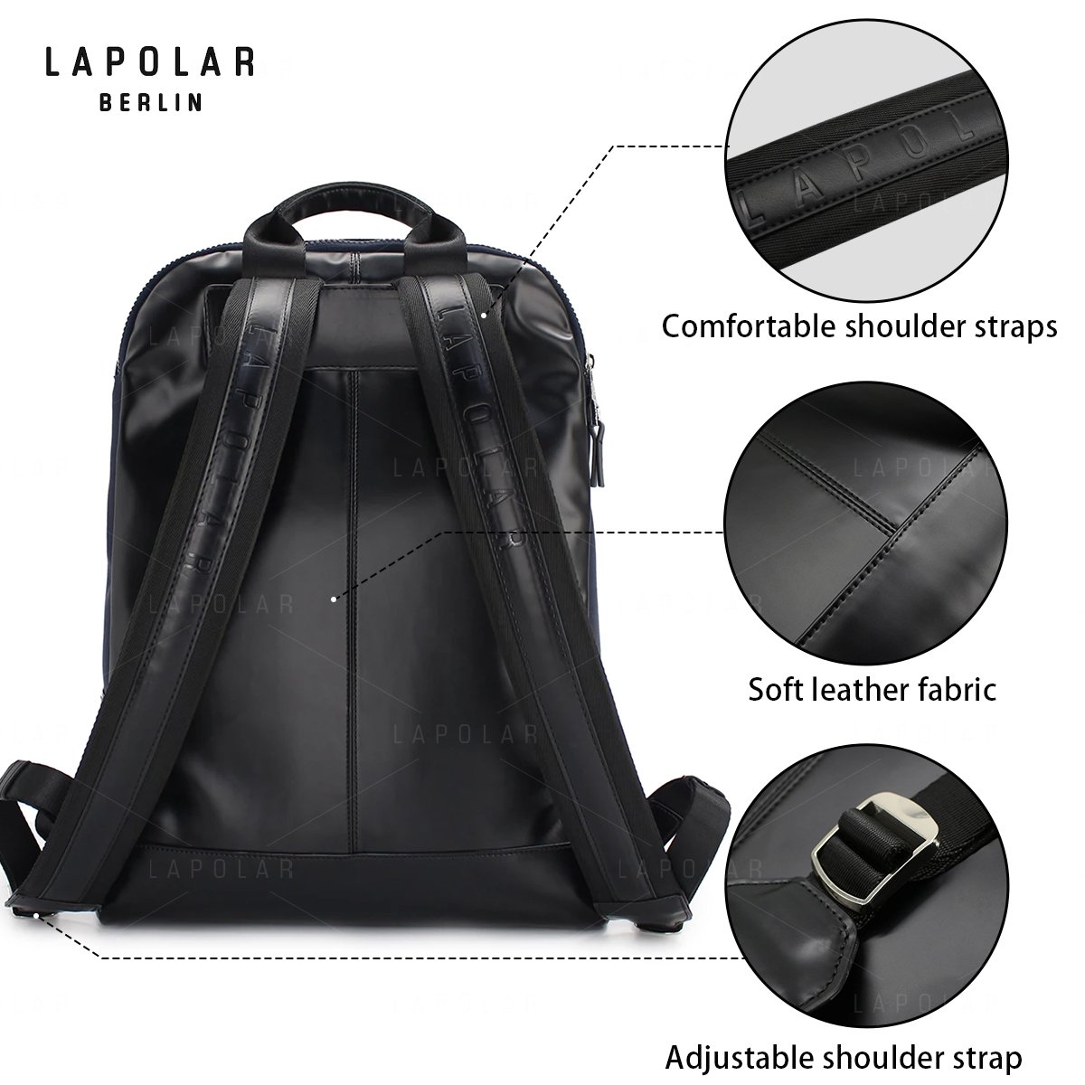 LAPOLAR New laptop backpack waterproof bagpack High Quality Business Computer Backpack Large Capacity Travel Backpack