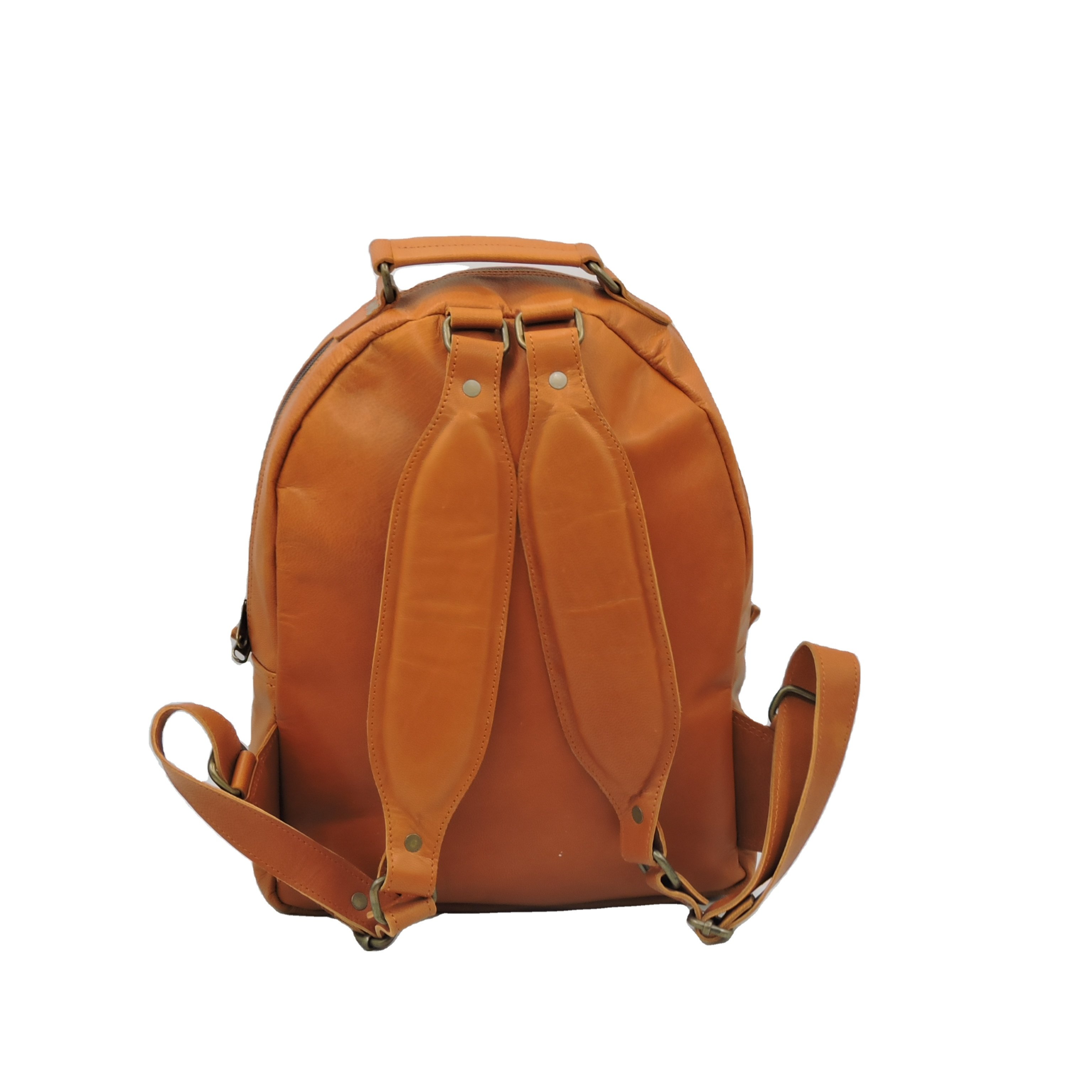Unisex Casual Mini Laptop Backpack Custom Vintage Leather Zipper Polyester Anti-Theft Office College Business Daily Use
