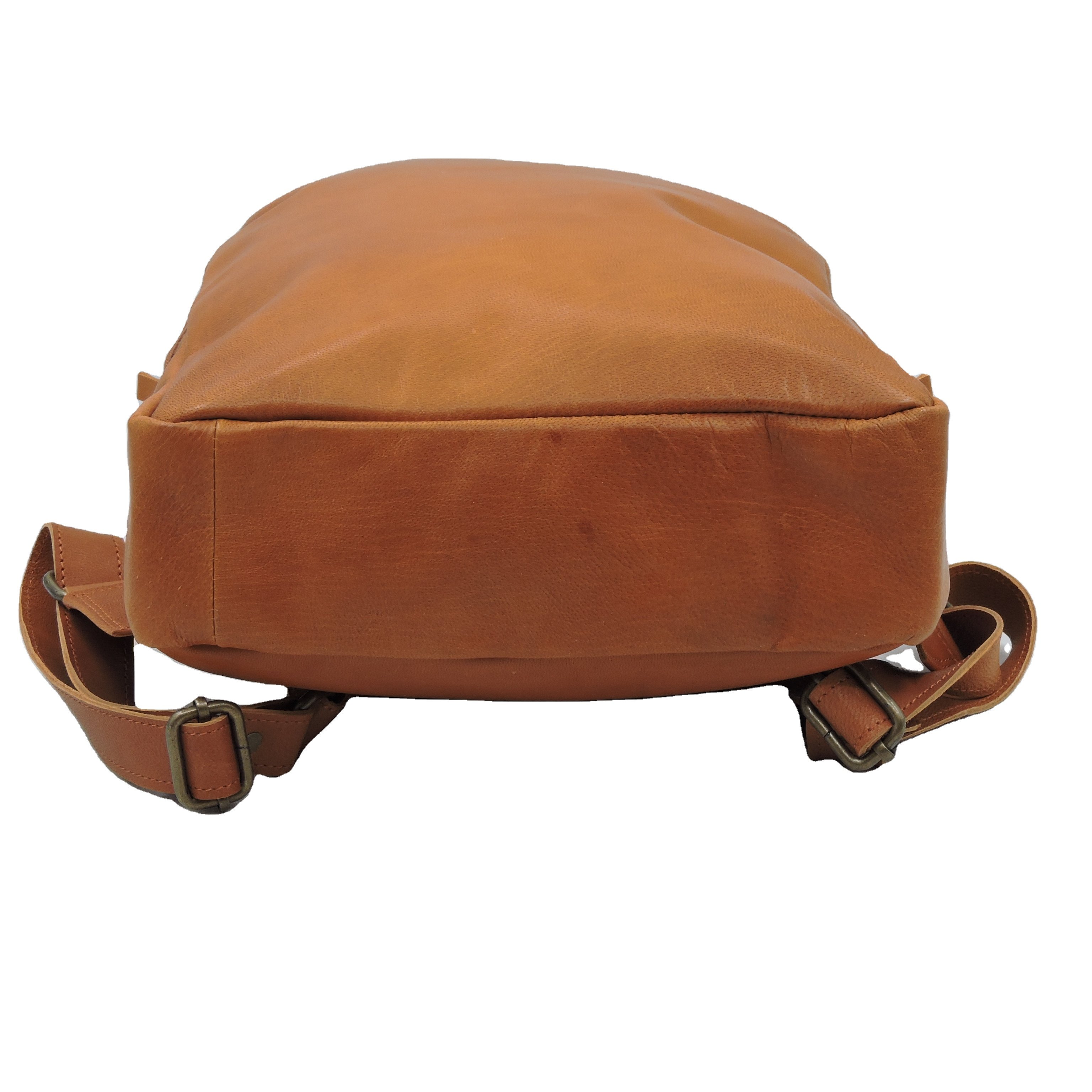 Unisex Casual Mini Laptop Backpack Custom Vintage Leather Zipper Polyester Anti-Theft Office College Business Daily Use