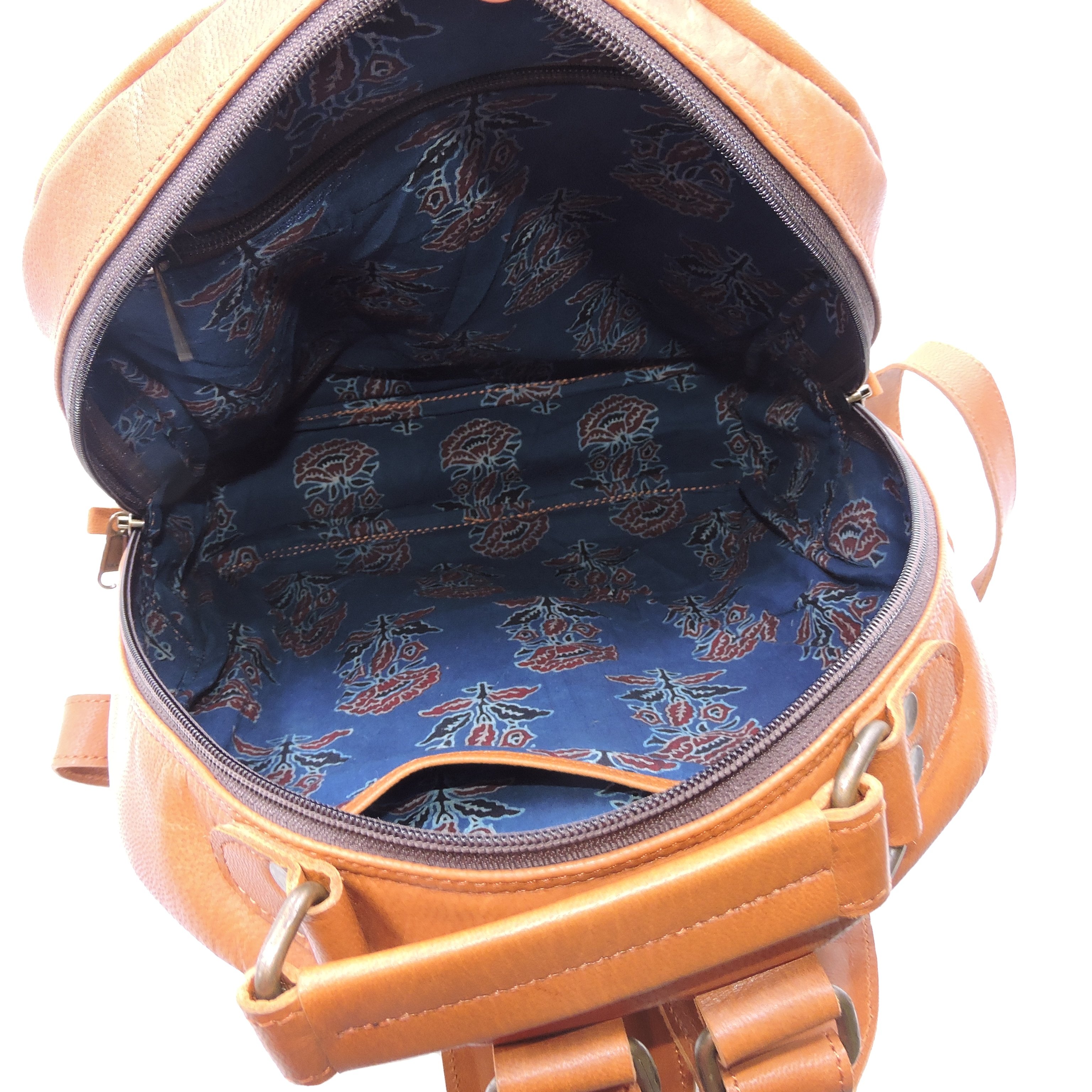 Unisex Casual Mini Laptop Backpack Custom Vintage Leather Zipper Polyester Anti-Theft Office College Business Daily Use